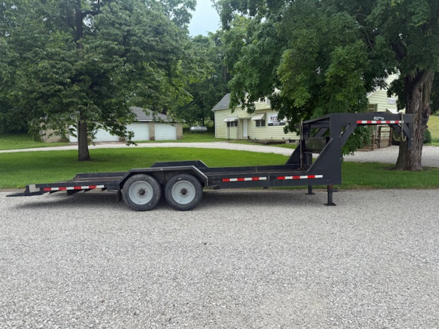 Used 2020 Imperial Trailer 7X20 8K GOOSENECK TILT w/ STEELFLOOR Tilt Trailer