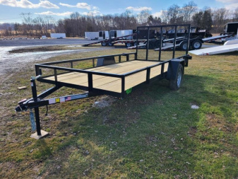New 2025 MCT 6'4 x14' Landscape Trailer Utility Trailer