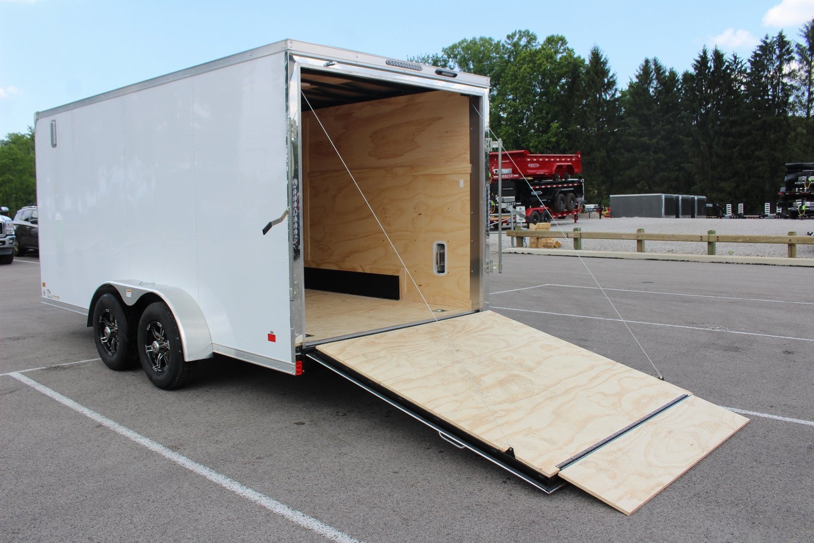 New 2025 Darkhorse Cargo DWRK 7X16 Flat Front Enclosed Cargo Trailer - Ramp Door - 9990# GVW
