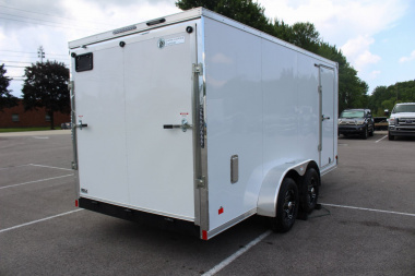 New 2025 Darkhorse Cargo DWRK 7X16 Flat Front Enclosed Cargo Trailer - Ramp Door - 9990# GVW