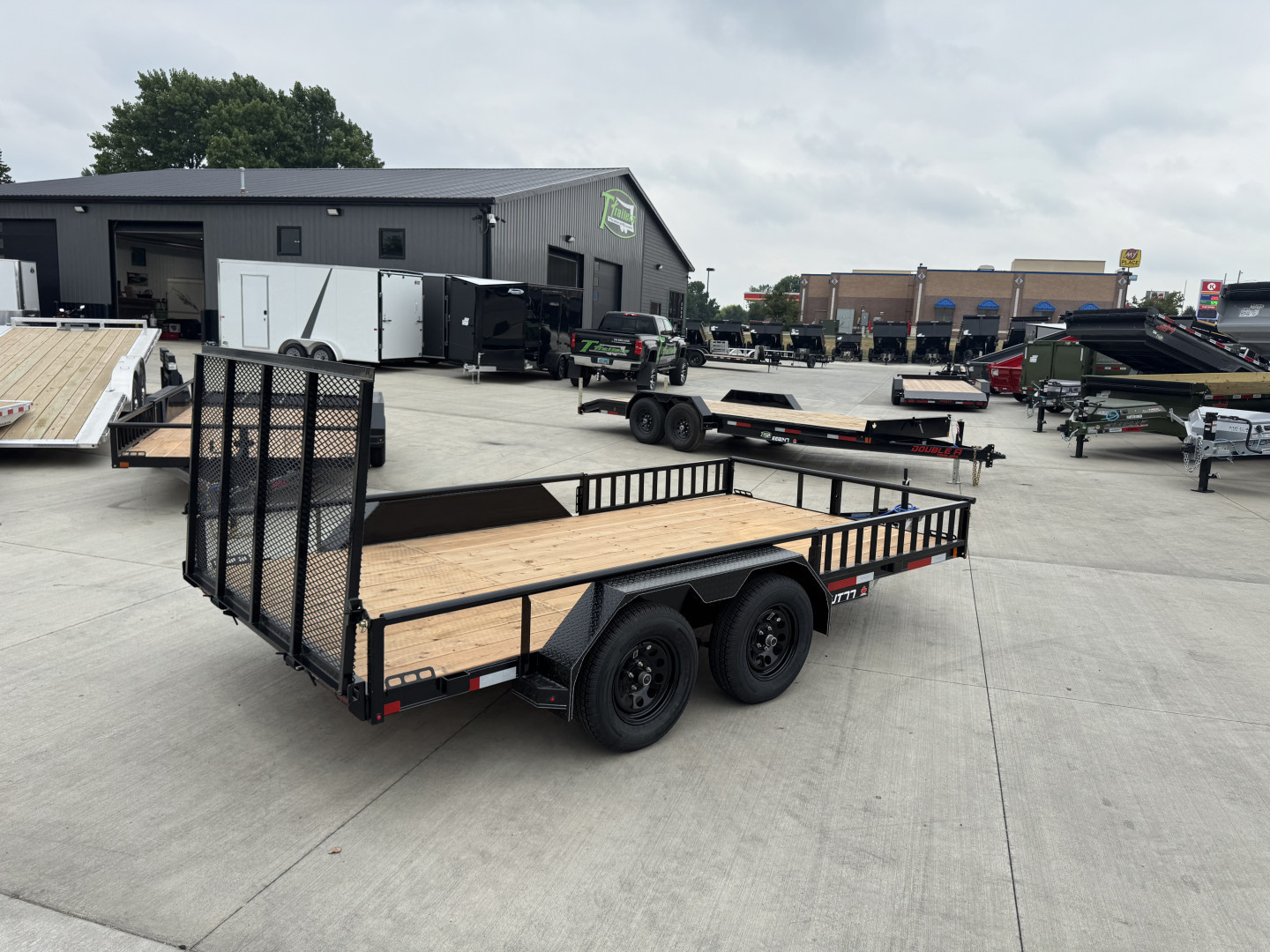 New NEW 2026 Double A 14’x83" Railside Utility Flatbed 2-3500lb axles = 7K with ATV Ramps