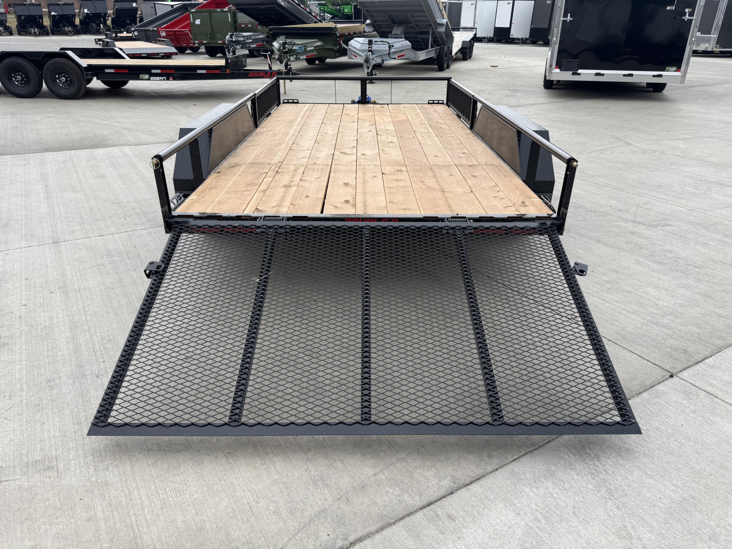 New NEW 2026 Double A 14’x83" Railside Utility Flatbed 2-3500lb axles = 7K with ATV Ramps