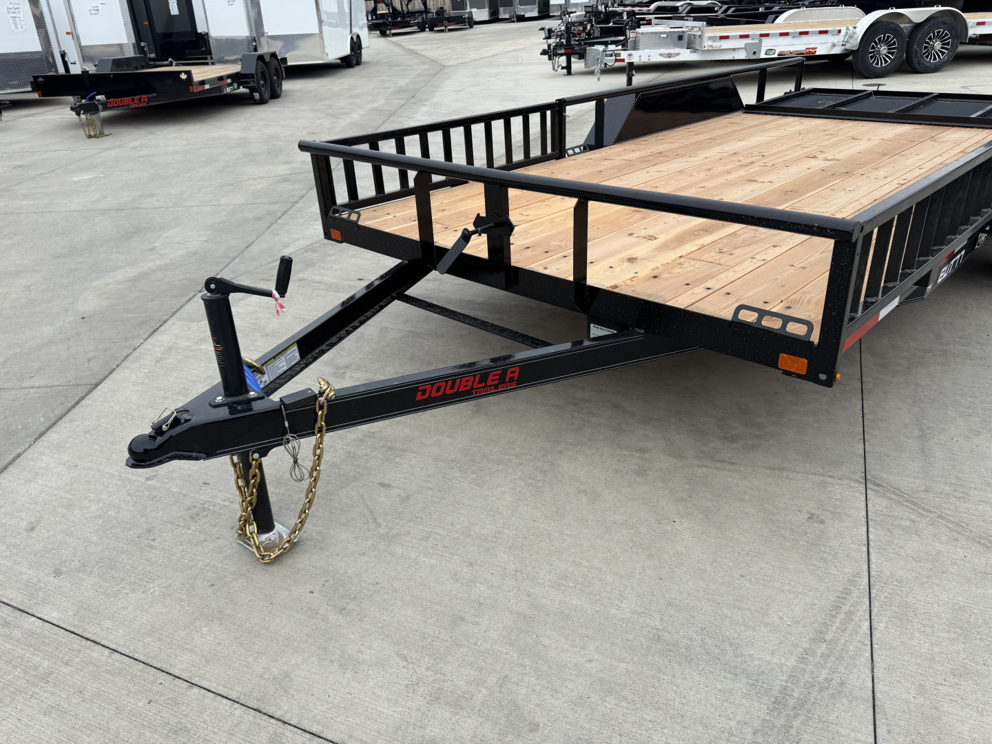 New NEW 2026 Double A 16’x83" Railside Utility Flatbed 2-3500lb axles = 7K With ATV side Ramps