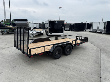 New NEW 2026 Double A 16’x83" Railside Utility Flatbed 2-3500lb axles = 7K With ATV side Ramps