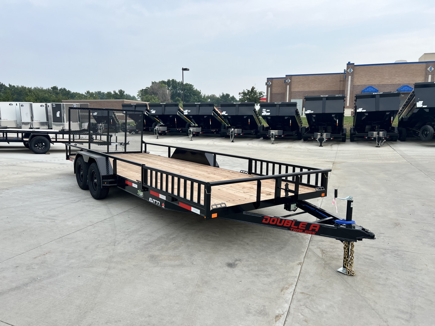 New NEW 2026 Double A 20’x83" Railside Utility Flatbed 2-3500lb axles = 7K With ATV side Ramps