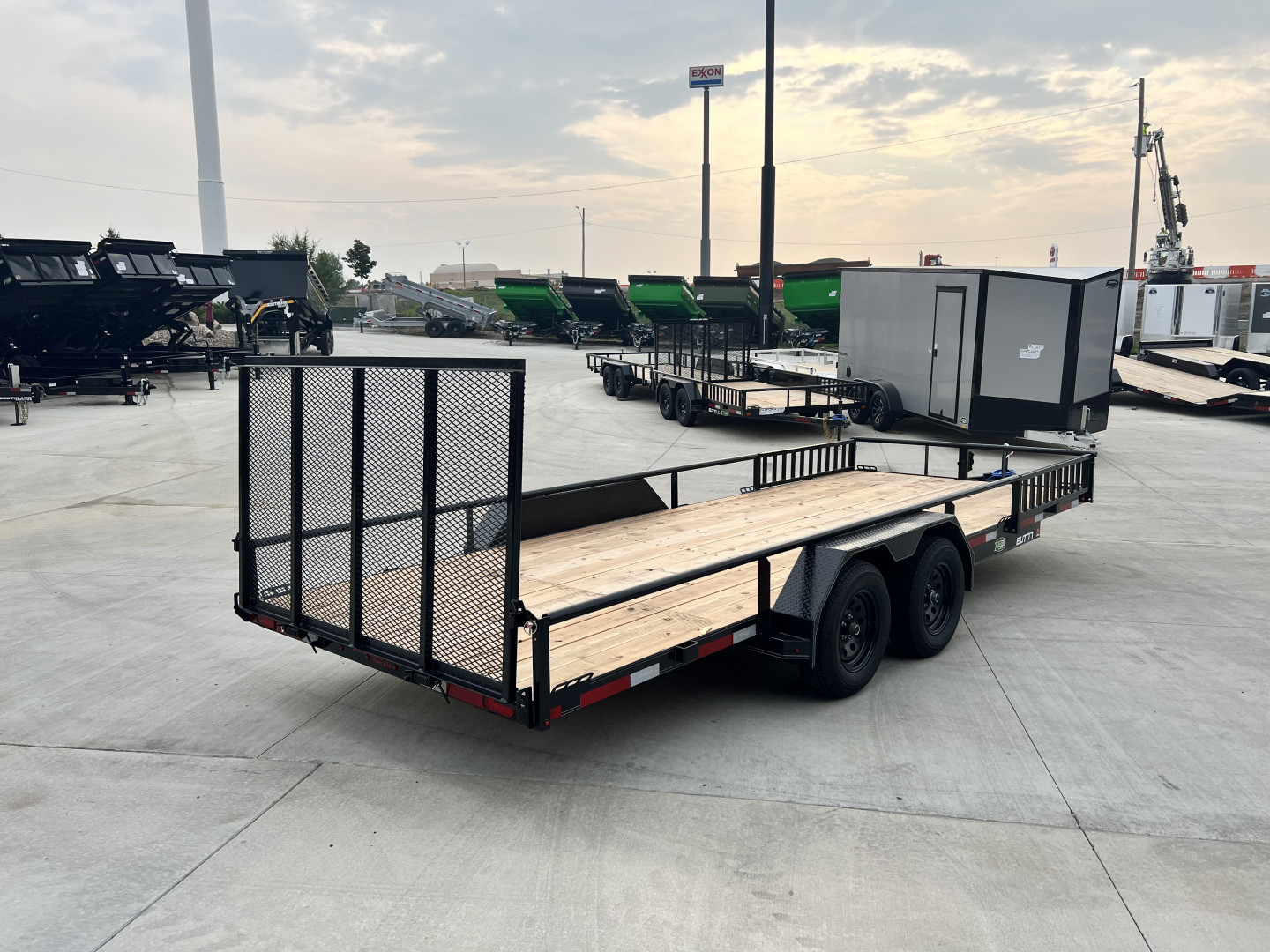 New NEW 2026 Double A 20’x83" Railside Utility Flatbed 2-3500lb axles = 7K With ATV side Ramps