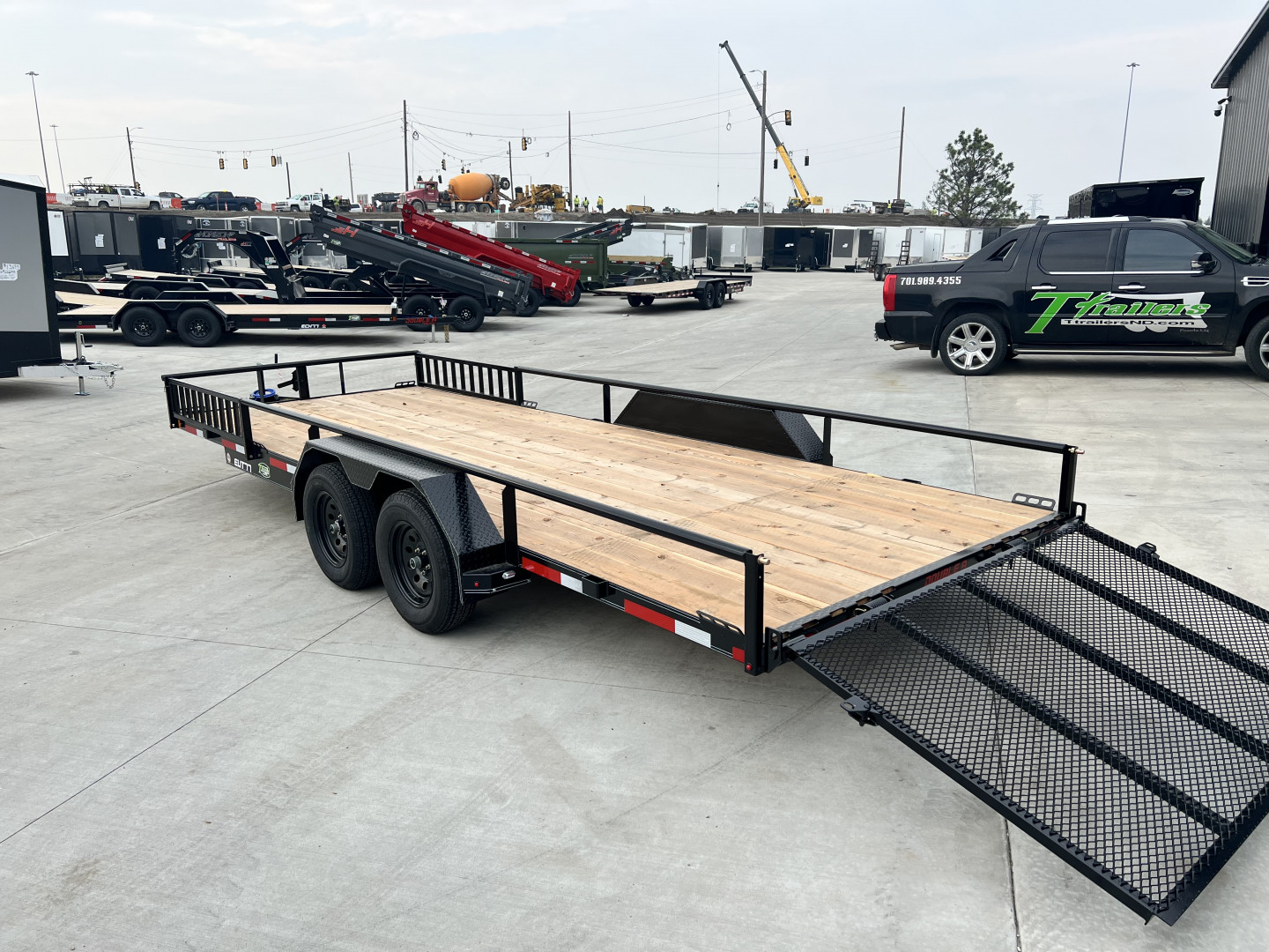 New NEW 2026 Double A 20’x83" Railside Utility Flatbed 2-3500lb axles = 7K With ATV side Ramps
