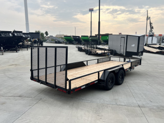 New NEW 2026 Double A 20’x83" Railside Utility Flatbed 2-3500lb axles = 7K With ATV side Ramps