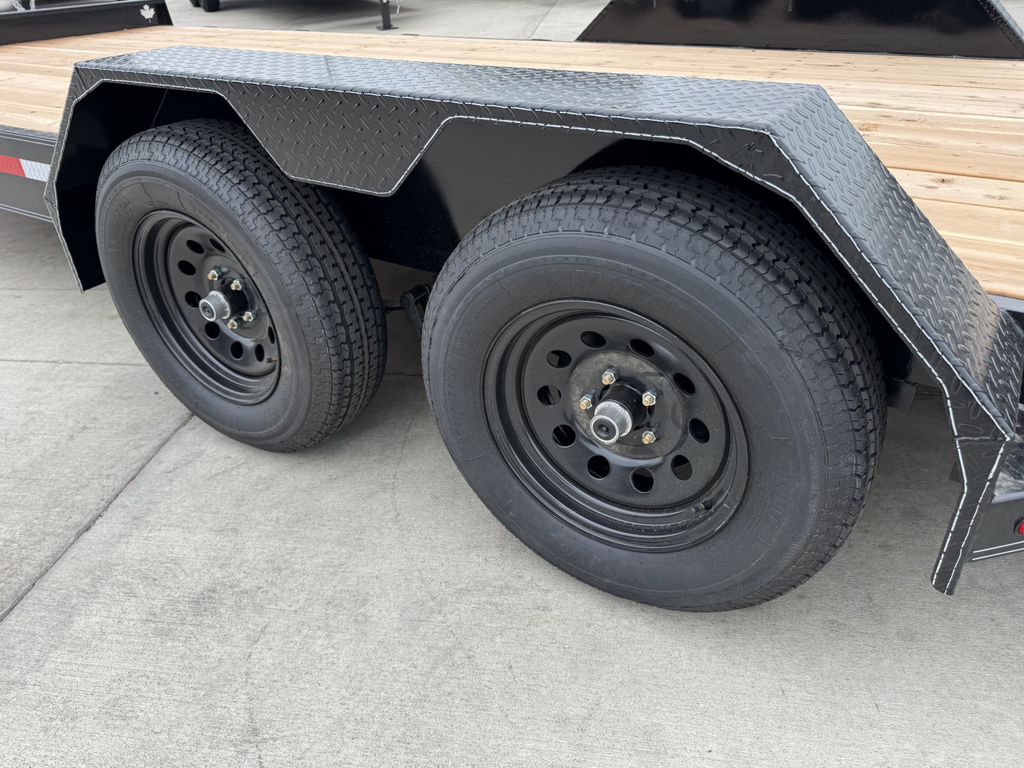 New NEW 2026 Double A 20’x83” flatbed Trailer 2-3500 lb axles=7K, dovetail, Slide In Ramps