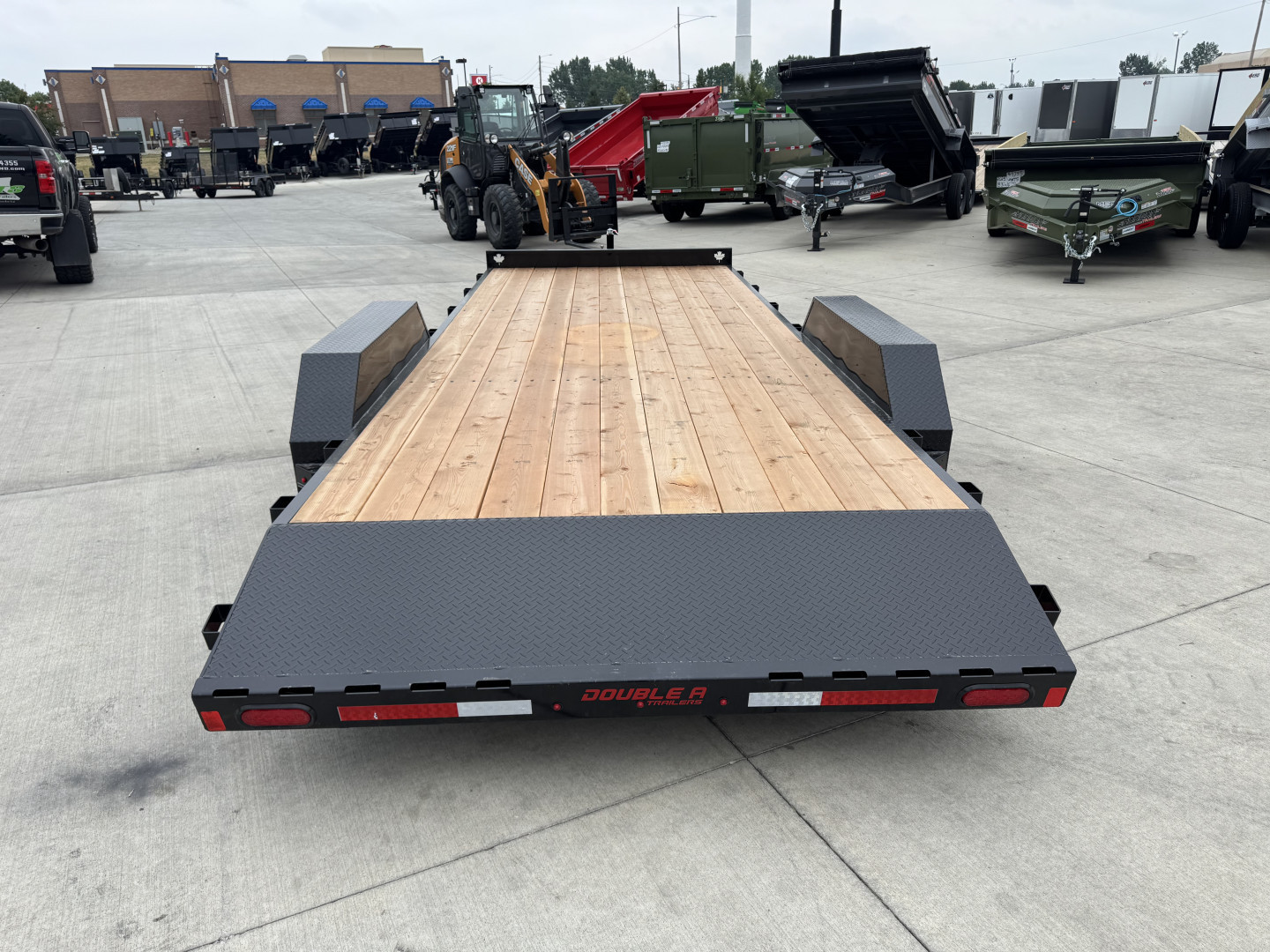 New NEW 2026 Double A 20’x83” flatbed Trailer 2-3500 lb axles=7K, dovetail, Slide In Ramps