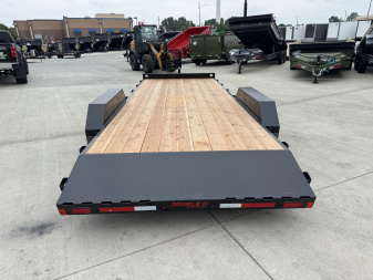 New NEW 2026 Double A 20’x83” flatbed Trailer 2-3500 lb axles=7K, dovetail, Slide In Ramps