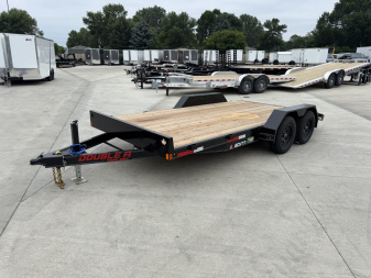 New NEW 2026 Double A 16’x83” flatbed Trailer 2-3500 lb axles=7K, dovetail, Slide In Ramps