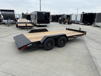 New NEW 2026 Double A 16’x83” flatbed Trailer 2-3500 lb axles=7K, dovetail, Slide In Ramps