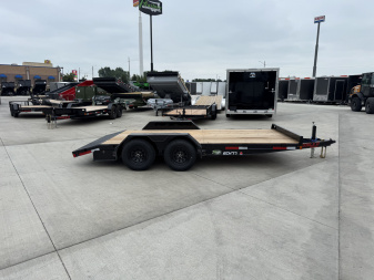 New NEW 2026 Double A 16’x83” flatbed Trailer 2-3500 lb axles=7K, dovetail, Slide In Ramps