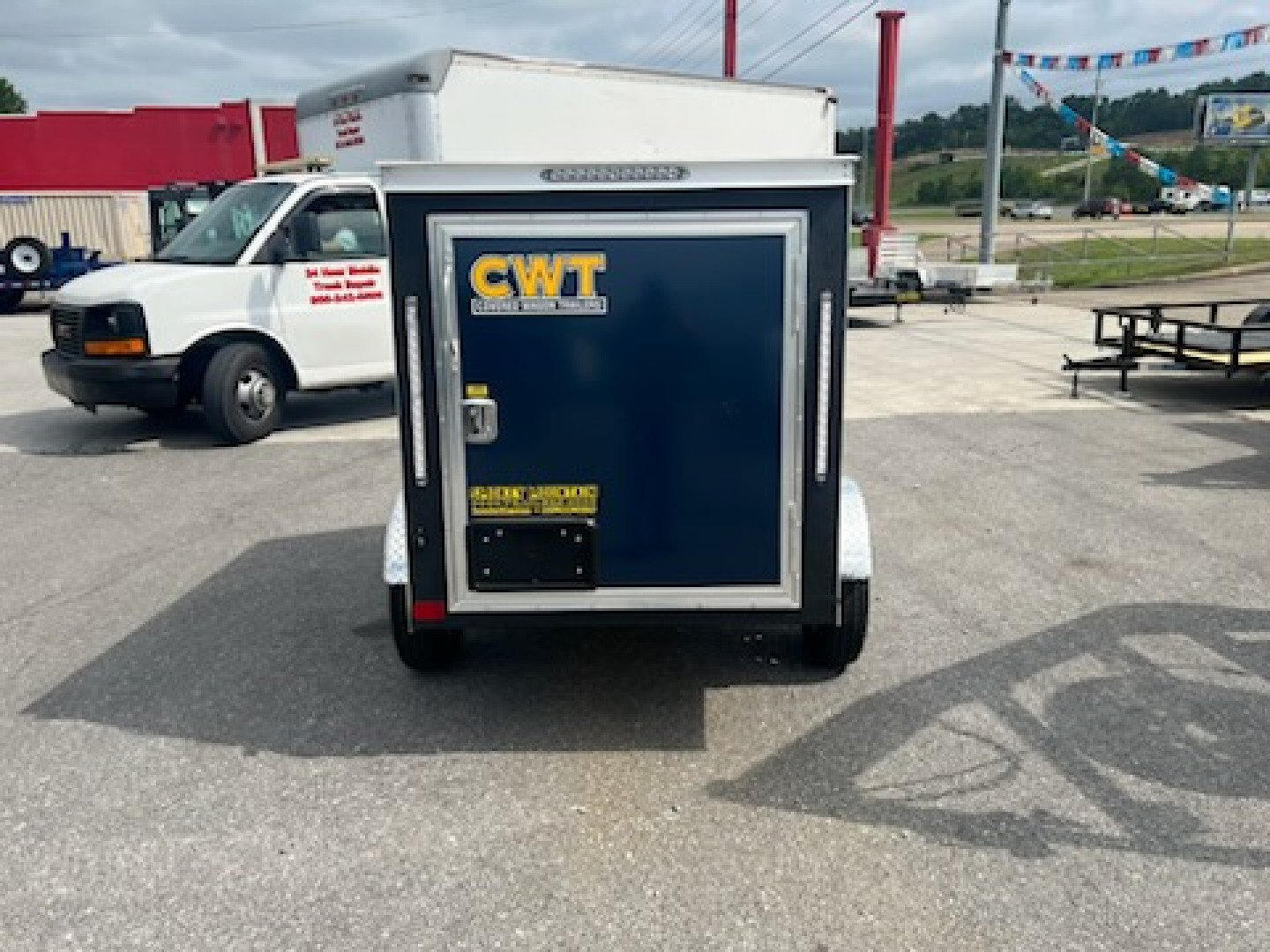New 2025 Covered Wagon Trailers 4X6 SA POLY Cargo / Enclosed Trailer