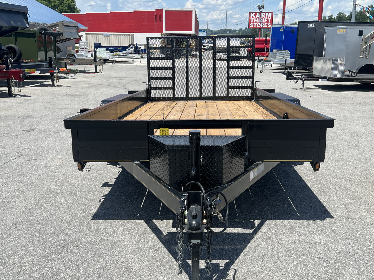 New 2025 P & T Trailers 10K 7X16 CUSTOM UTILITY SOLID SIDES HD GA Utility Trailer