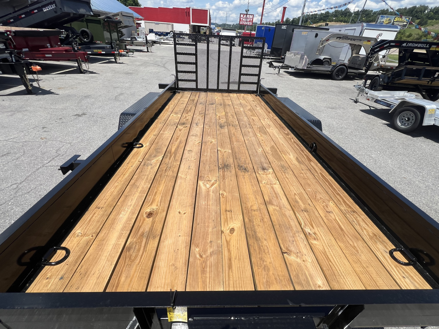 New 2025 P & T Trailers 10K 7X16 CUSTOM UTILITY SOLID SIDES HD GA Utility Trailer