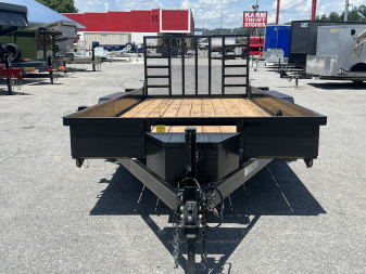 New 2025 P & T Trailers 10K 7X16 CUSTOM UTILITY SOLID SIDES HD GA Utility Trailer