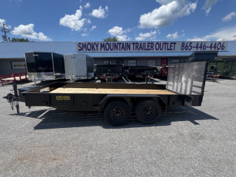 New 2025 P & T Trailers 10K 7X16 CUSTOM UTILITY SOLID SIDES HD GA Utility Trailer