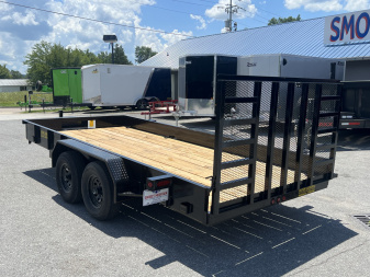 New 2025 P & T Trailers 10K 7X16 CUSTOM UTILITY SOLID SIDES HD GA Utility Trailer