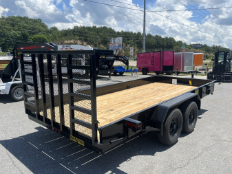 New 2025 P & T Trailers 10K 7X16 CUSTOM UTILITY SOLID SIDES HD GA Utility Trailer