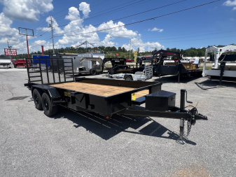 New 2025 P & T Trailers 10K 7X16 CUSTOM UTILITY SOLID SIDES HD GA Utility Trailer