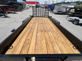 New 2025 P & T Trailers 10K 7X16 CUSTOM UTILITY SOLID SIDES HD GA Utility Trailer