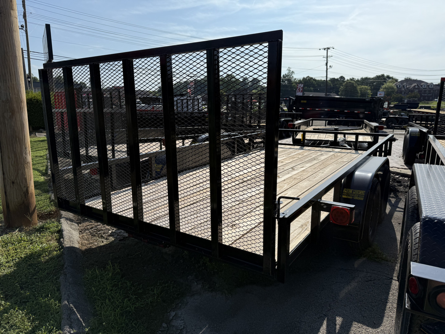 New 2025 P & T Trailers 7K 82X16 FT CUSTOM SURGE BRAKES Utility Trailer