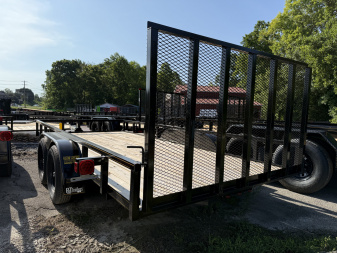 New 2025 P & T Trailers 7K 82X16 FT CUSTOM SURGE BRAKES Utility Trailer