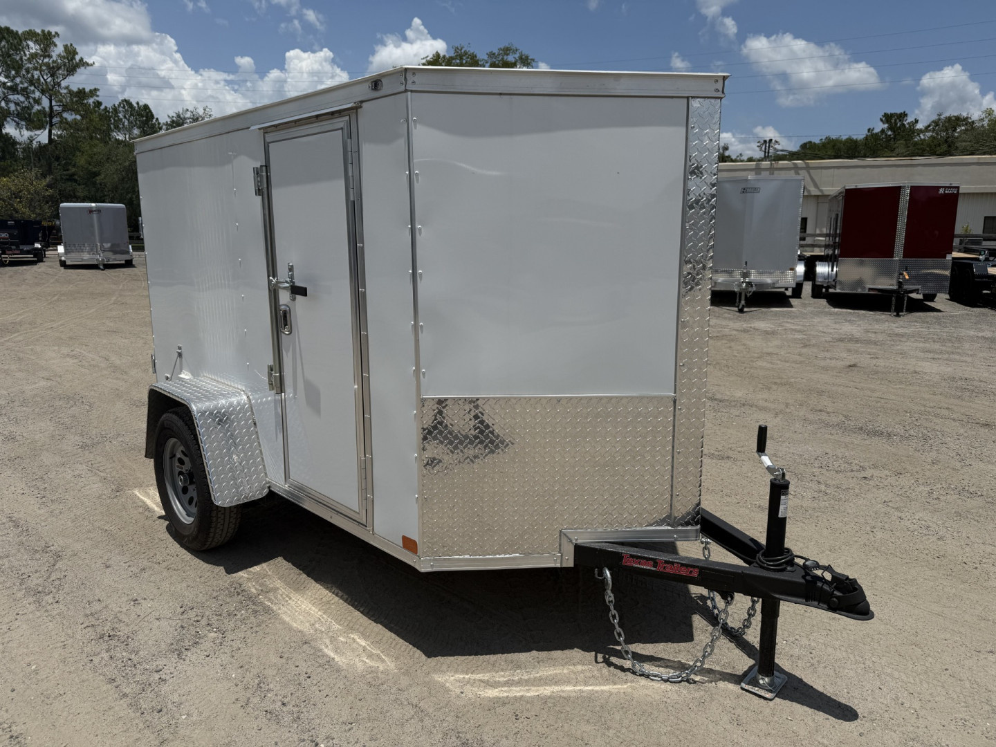 New TX5X8SA TEXAS TRAILERS 5' X 8' CARGO / ENCLOSED TRAILER W/ DOUBLE REAR DOORS & SIDE DOOR