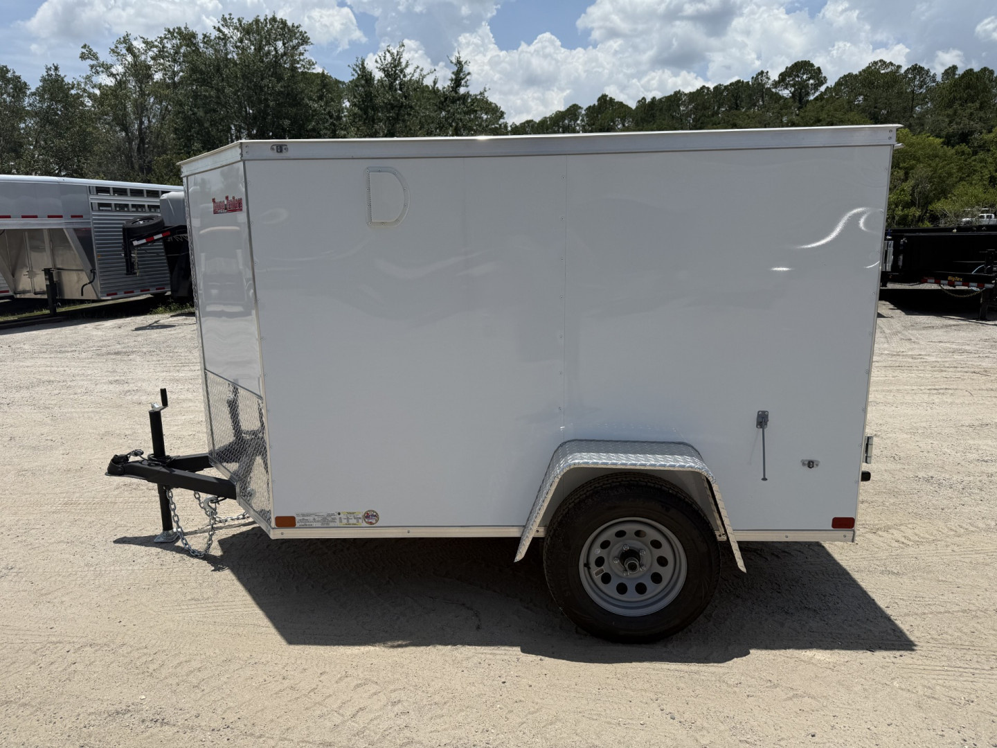 New TX5X8SA TEXAS TRAILERS 5' X 8' CARGO / ENCLOSED TRAILER W/ DOUBLE REAR DOORS & SIDE DOOR