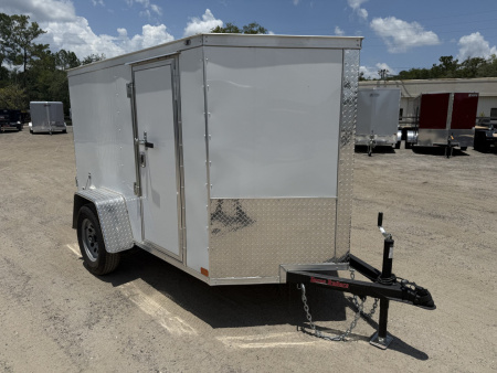 New TX5X8SA TEXAS TRAILERS 5' X 8' CARGO / ENCLOSED TRAILER W/ DOUBLE REAR DOORS & SIDE DOOR