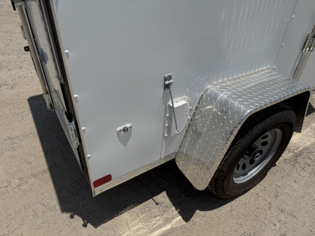 New TX5X8SA TEXAS TRAILERS 5' X 8' CARGO / ENCLOSED TRAILER W/ DOUBLE REAR DOORS & SIDE DOOR