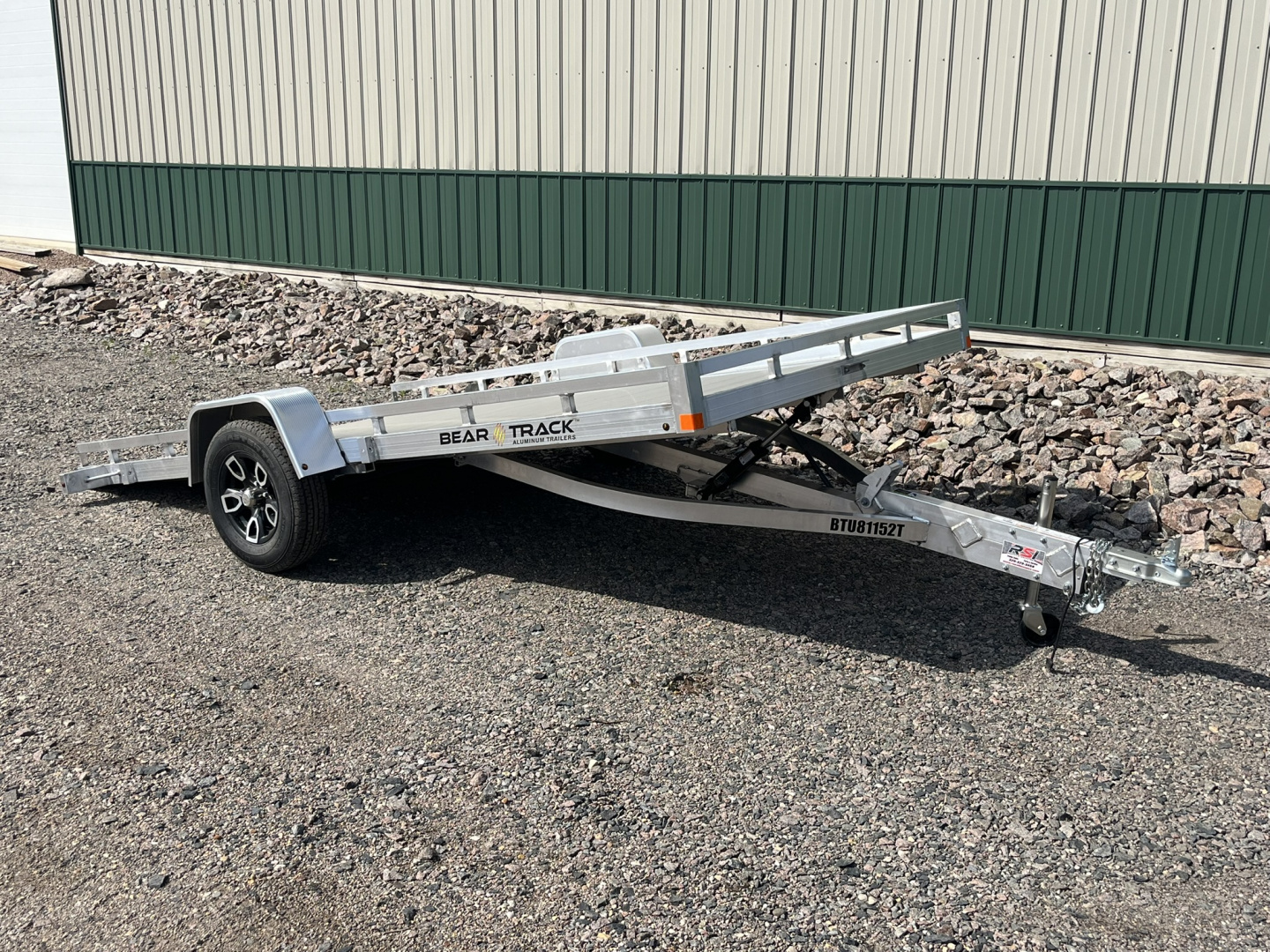 New 2025 Bear Track BTU81152T Aluminum Tilt Utility Trailer