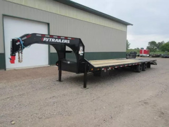 New 2026 34' PJ Low-Pro Gooseneck Flatbed Trailer