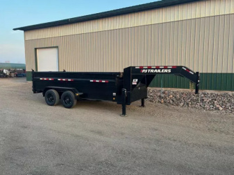 New 2026 16' 20k PJ Gooseneck HD Dump Trailer