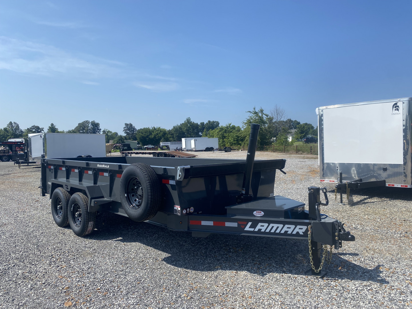 New 2026 Lamar 83" x 16' 14k Telescopic Dump Trailer