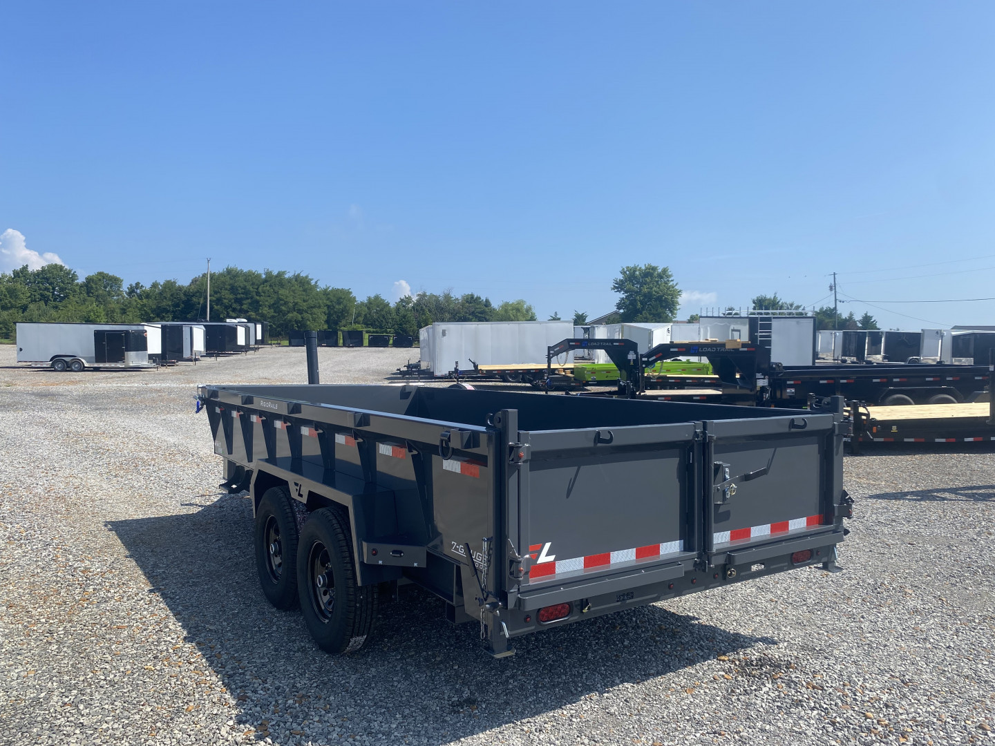 New 2026 Lamar 83" x 16' 14k Telescopic Dump Trailer