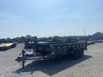 New 2026 Lamar 83" x 16' 14k Telescopic Dump Trailer
