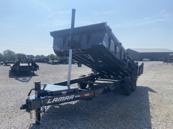 New 2026 Lamar 83" x 16' 14k Telescopic Dump Trailer