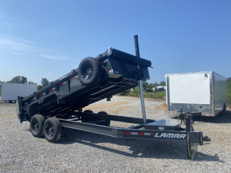 New 2026 Lamar 83" x 16' 14k Telescopic Dump Trailer