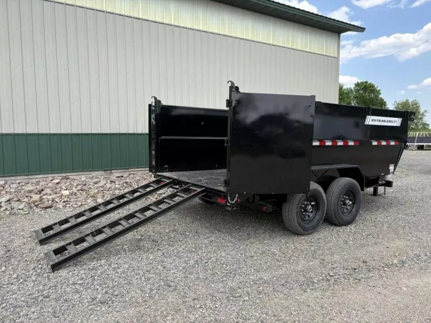 New 2026 14'x83" 14k PJ Low Pro Telescopic Dump Trailer