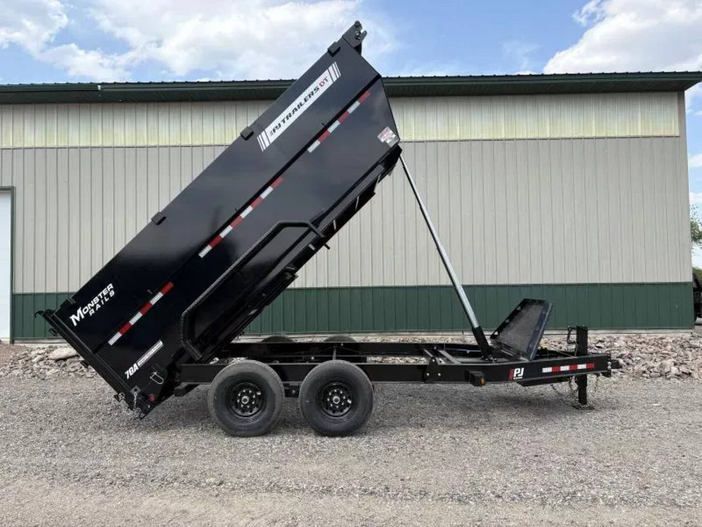 New 2026 14'x83" 14k PJ Low Pro Telescopic Dump Trailer