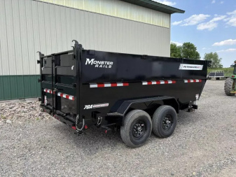 New 2026 14'x83" 14k PJ Low Pro Telescopic Dump Trailer