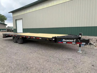 New 2025 24' 14.9k Diamond C DEC207 Deckover Trailer