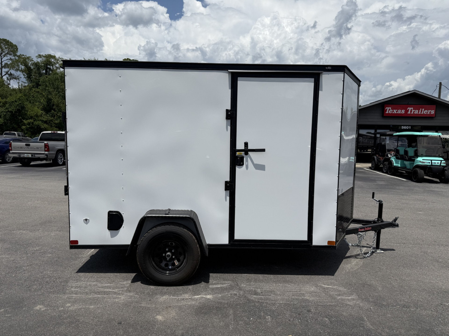 New TX6X10SA TEXAS TRAILERS 6' X 10' CARGO / ENCLOSED TRAILER W/ RAMP DOOR & SIDE DOOR