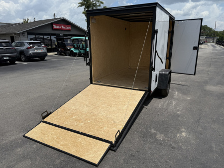 New TX6X10SA TEXAS TRAILERS 6' X 10' CARGO / ENCLOSED TRAILER W/ RAMP DOOR & SIDE DOOR