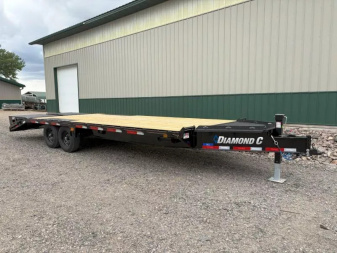 New 2025 24' 14.9k Diamond C DEC207 Deckover Trailer