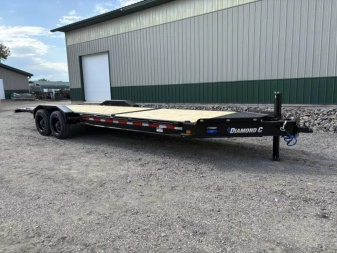 New 2025 24' 20k Diamond C HDT210 Flatbed Trailer