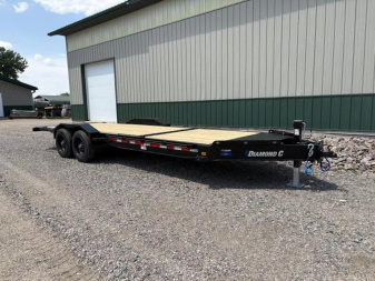 New 2025 22' 20k Diamond C HDT210 Flatbed Trailer